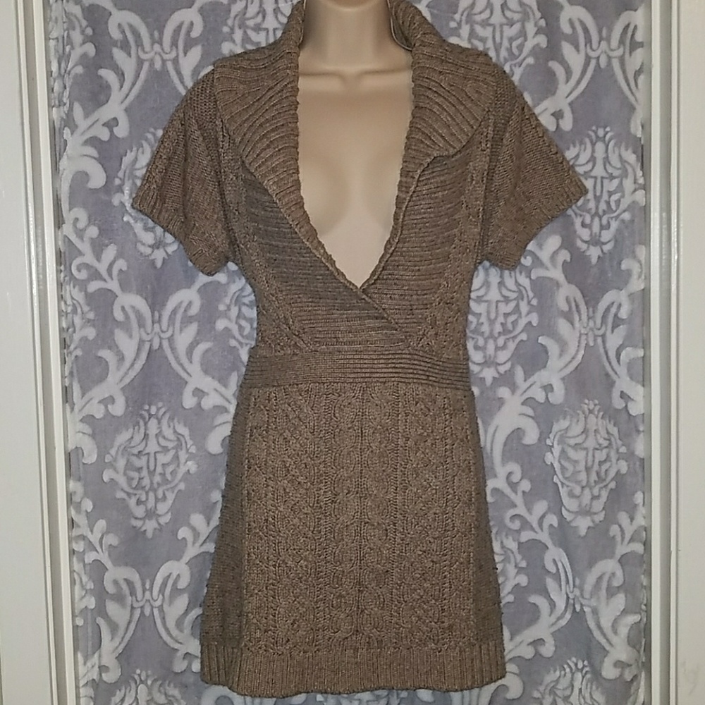 Banana Republic Wool Cotton Sweater Dress Medium